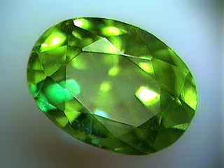 Faceted Peridot - Oval © theimage.com